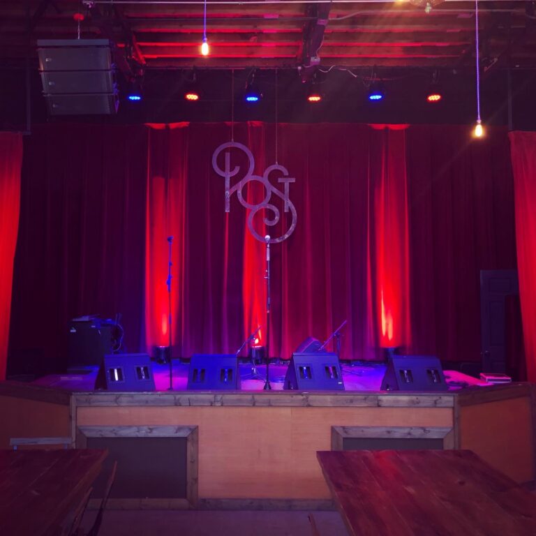 The stage at The Post at River East