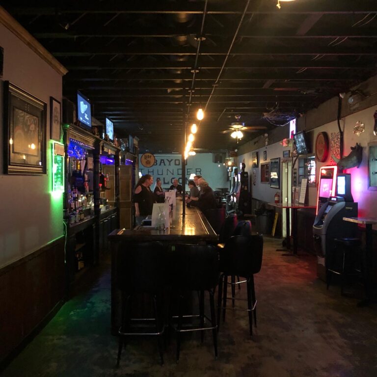 The bar at Bayou Thunder Saloon Shreveport